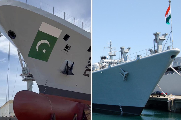 Pakistan ve Hindistan savaş gemileri Umman Denizi’nde çarpıştı