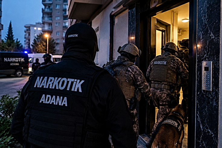 Adana'da uyuşturucu operasyonu: 58 gözaltı