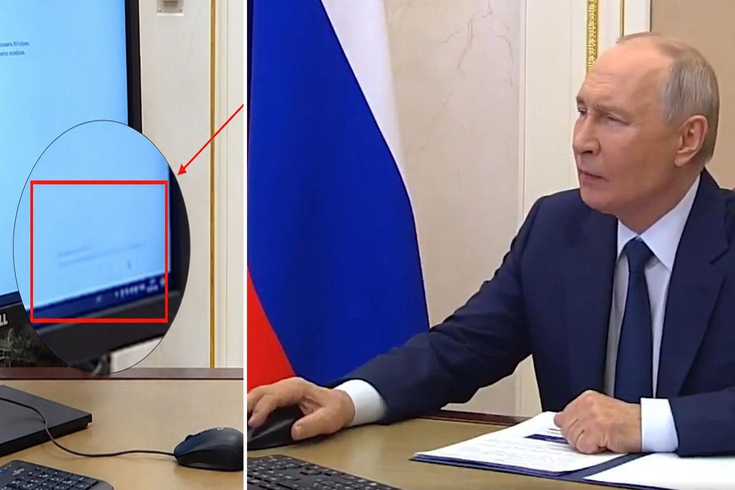 Çevrimiçi oy kullanan Putin'in bilgisayarındaki işletim sisteminin lisanssız olduğu fark edildi