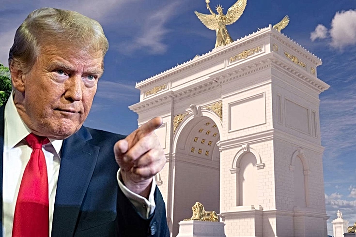 Trump, zafer takı projesinin üst düzey bir askeri kompleks olacağını belirtti