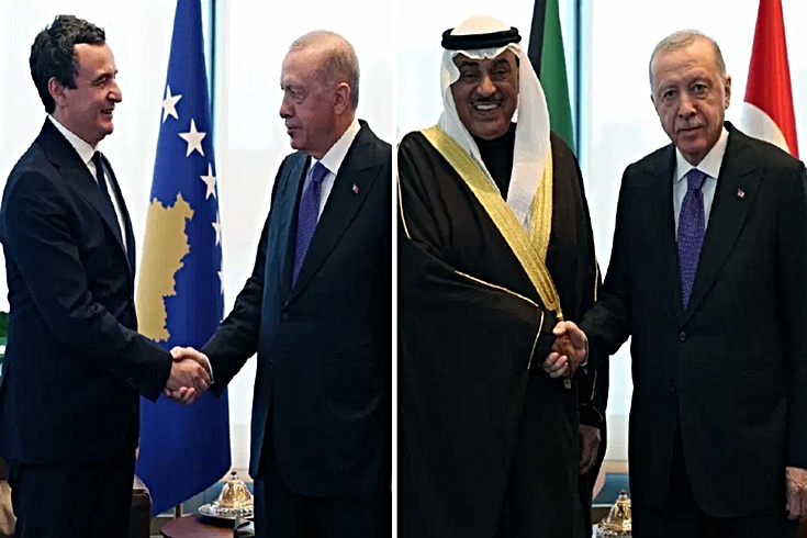 Cumhurbaşkanı Erdoğan'dan ABD'de diplomasi trafiği