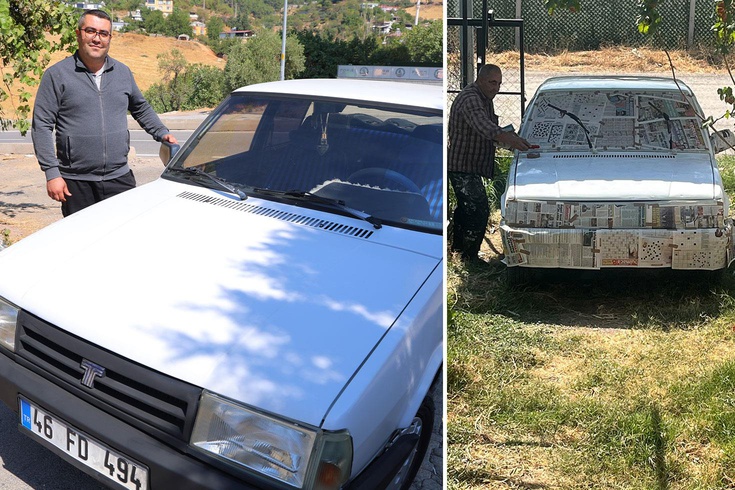 Sanayide 80 bin TL fiyat aldı, otomobilini 10 bin TL’ye kendi boyadı