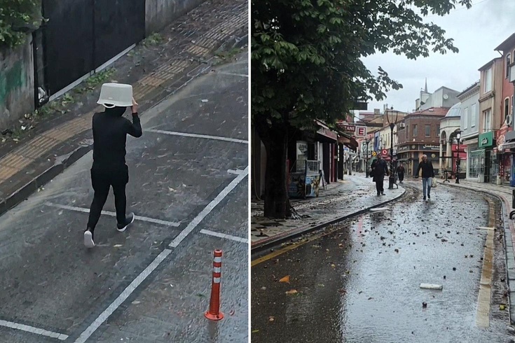 Bartın'ı fırtına vurdu! Ağaçlar devrildi, elektrikler kesildi