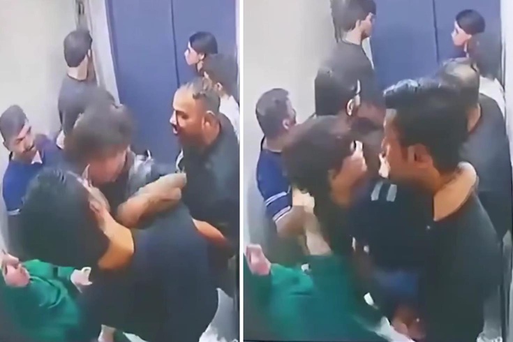 Irak'ta halatı kopan asansör 7'nci kattan zemine çakıldı! 9 kişinin yaralandığı anlar kamerada