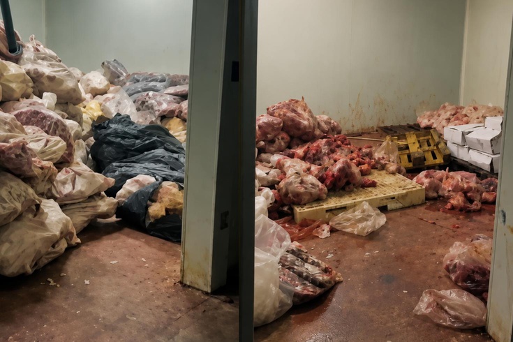 Görüntüler başkentimizden! Tam 104 ton ete el konuldu