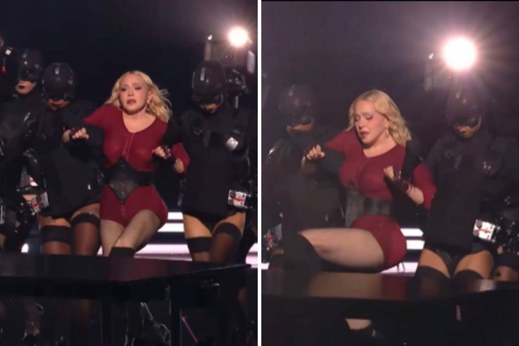 VMAs’ta Madonna şoku! 68 yaşındaki şarkıcı sahnede platforma fırlatıldı