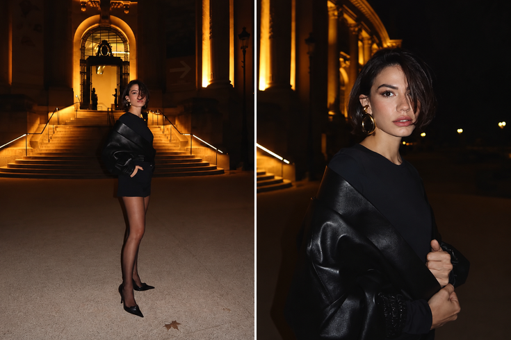 Demet Özdemir Paris gecelerinde! Siyah minili pozunu peş peşe paylaştı