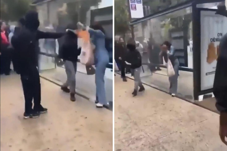 Liselilerin eyleminde sokakların tahrip edilmesine tepki gösteren kadına alevli saldırı
