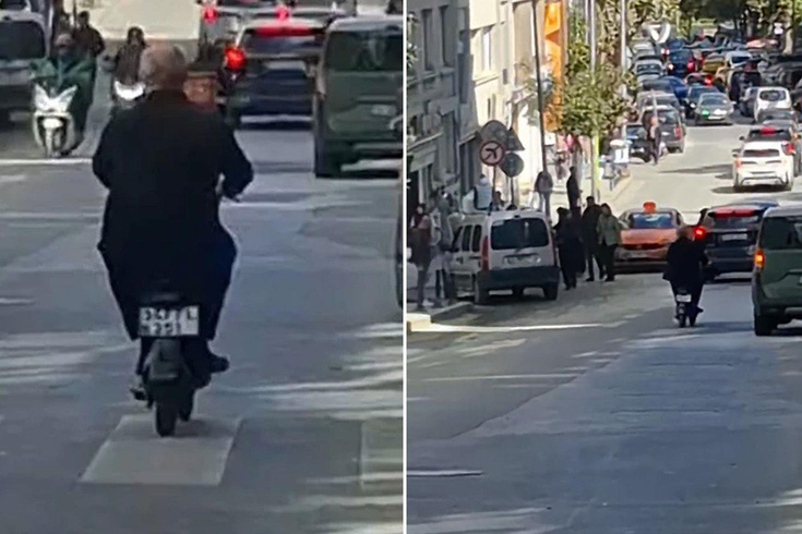 Halit Ergenç'ten İstanbul trafiğine scooterlı çözüm