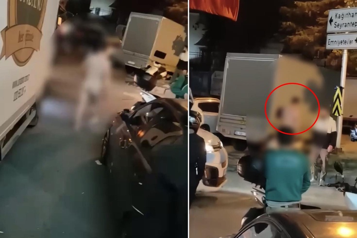 Çıplak halde markete girip Bomba diye bağırdı! Genç mühendis otomobilin altında yakalandı