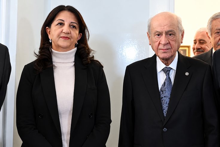 DEM Parti İmralı heyeti, MHP Genel Başkanı Devlet Bahçeli ile görüştü