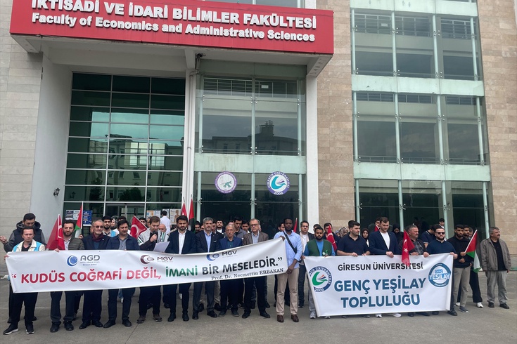Trabzon ve Giresun'da Gazze protestosu