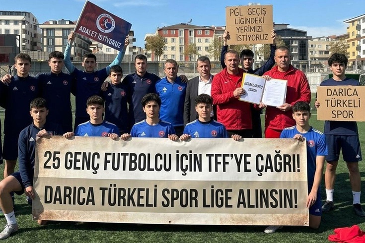 Reaction from Darıca Türkeli Spor to the TFF: the future of 25 footballers is in danger
