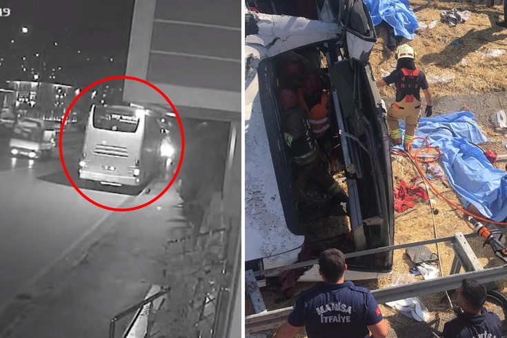 في الحادث الذي لقي فيه 11 شخصًا مصرعهم، تم احتجاز سائقين اثنين! آخر لقطات للحافلة على الكاميرا