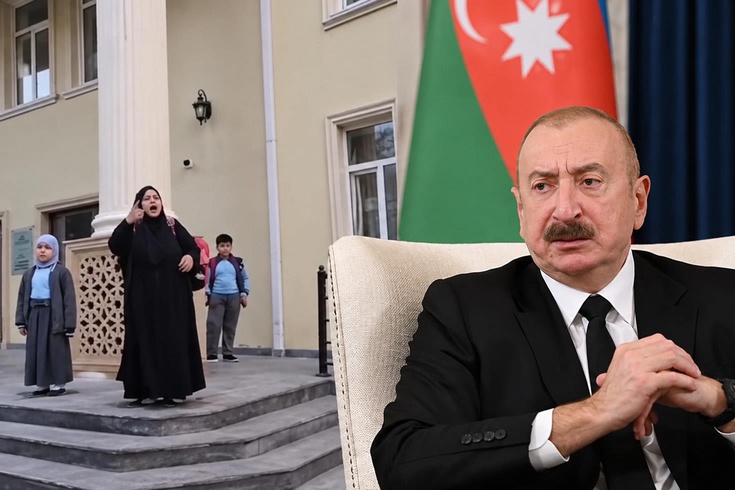 صورة ستضع علييف في موقف صعب في أذربيجان حيث تفاقمت أزمة الحجاب