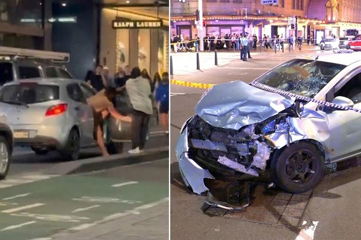 He stole a car half-naked and caused a huge commotion.