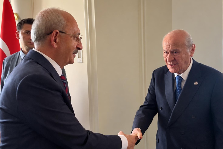 TBMM'de sürpriz görüşme! Bahçeli, Kılıçdaroğlu'nu ağırladı