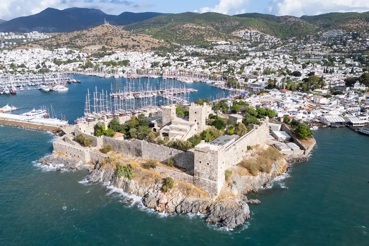 Bodrum Kalesi havadan görüntülendi