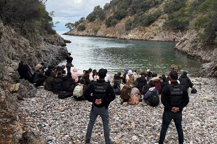 Fethiye'de 62 Düzensiz Göçmen Yakalandı