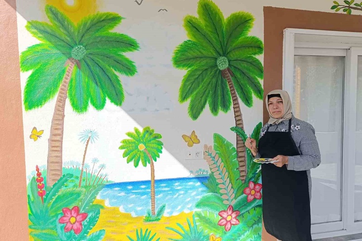 Hafize Bayar'dan Çekerek'te duvar sanatı