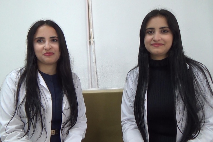 Erzurum'da ikiz öğretmenler aynı okulda görev yapıyor