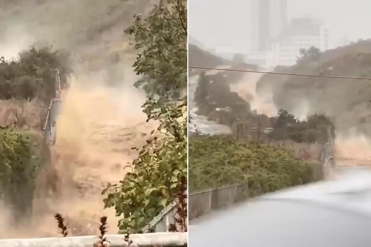 İstanbul'daki kuru dere yağmurda adeta delirdi