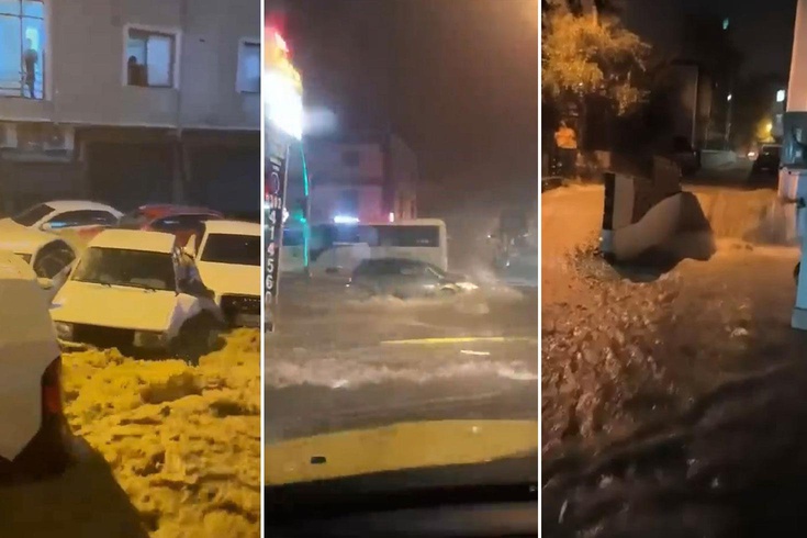 The nightmare of torrential rain gripped Marmara: streams overflowed in Kocaeli and Sakarya, roads were closed.