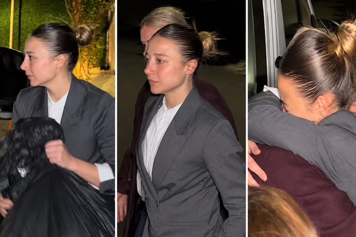 First footage of Aleyna Kalaycıoğlu after her release from prison
