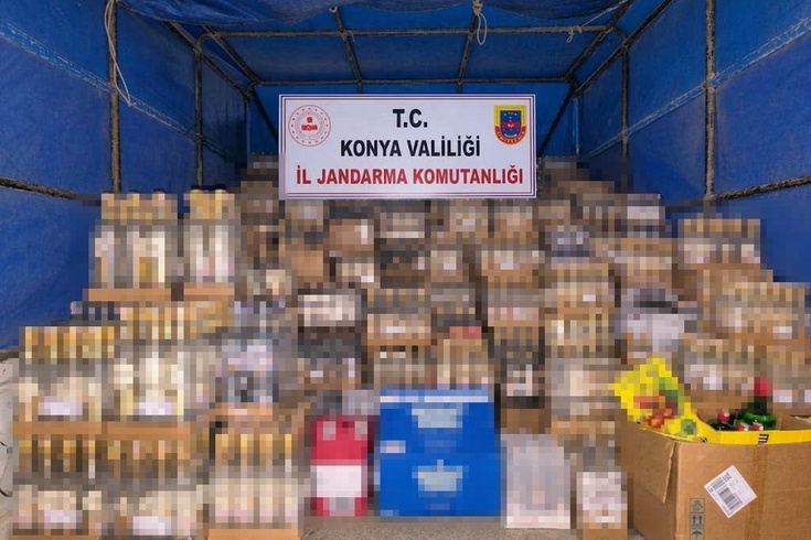 Konya'da 15 günlük kaçak alkol ve sigara operasyonunda 4 şüpheli serbest bırakıldı