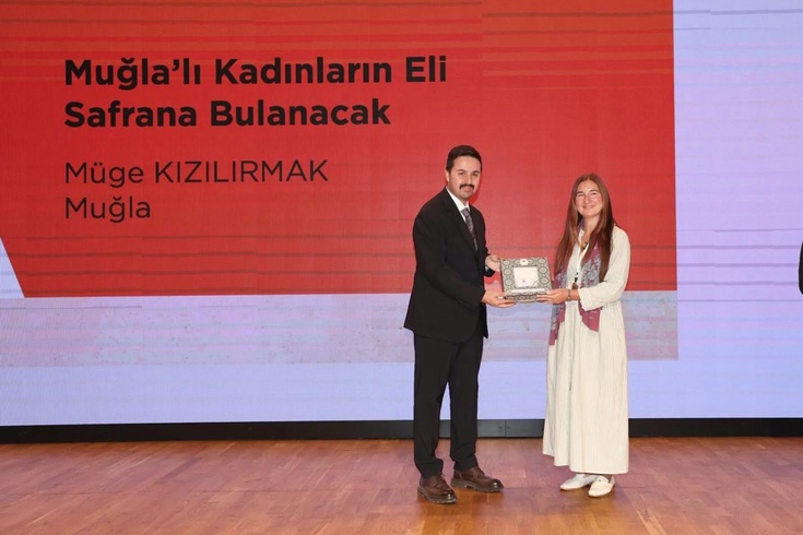 Muğla’daki safran projesi ödülle taçlandı