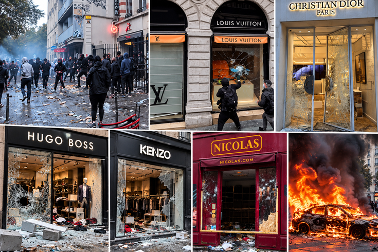 Fransa’da yüz milyonlarca Euro'luk hasar! Louis Vuitton’dan, Dior'a, Carrefour'dan Hugo Boss’a mağazalar yağmalandı