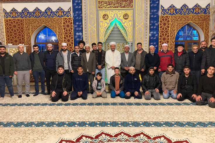 Ağrı'da Müftü İlhan sabah namazı kıldırdı