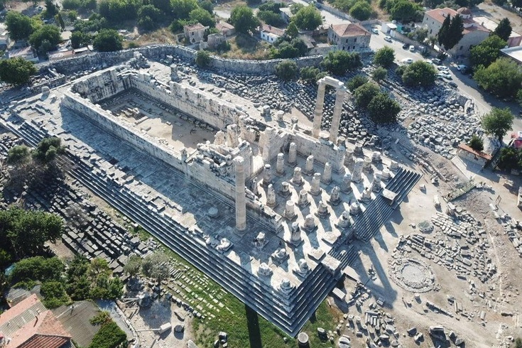 Didyma Apollon Tapınağı gece ziyaretçi sayısında zirveye ulaştı