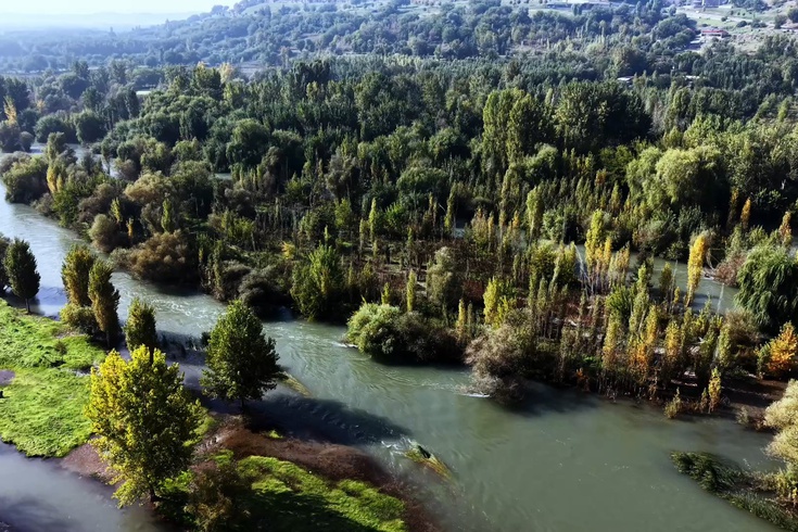 Hevsel Bahçelerinde sonbahar manzarası