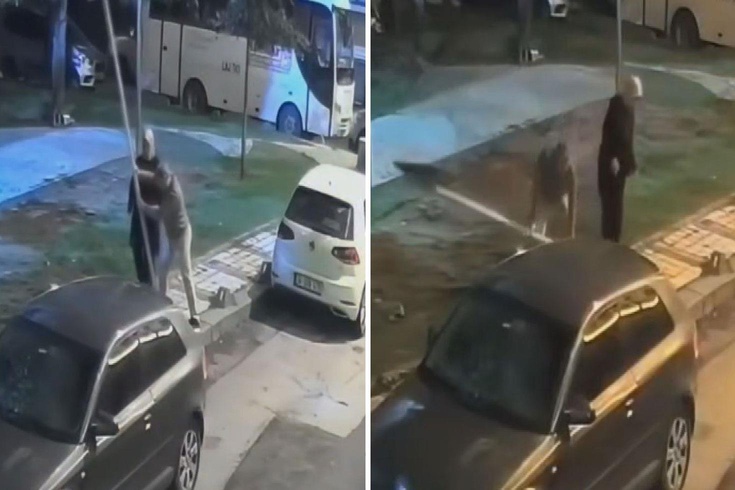Sultangazi'de çift yaya geçidi levhasını söktü