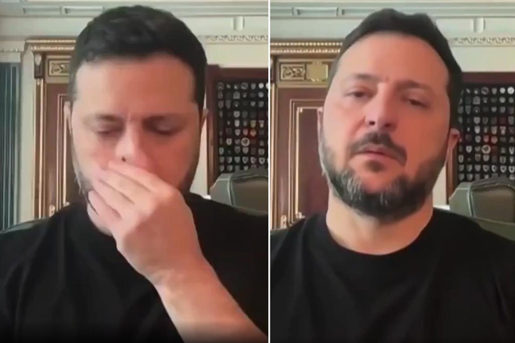 Zelenski'nin canlı yayındaki hareketi kafaları karıştırdı