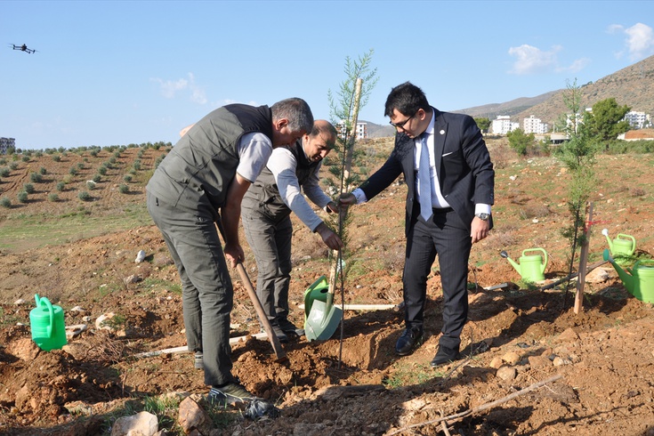 Mersin'de şehit savcı Kiraz'a ayrılan anma ormanına binbir ağaç dikildi