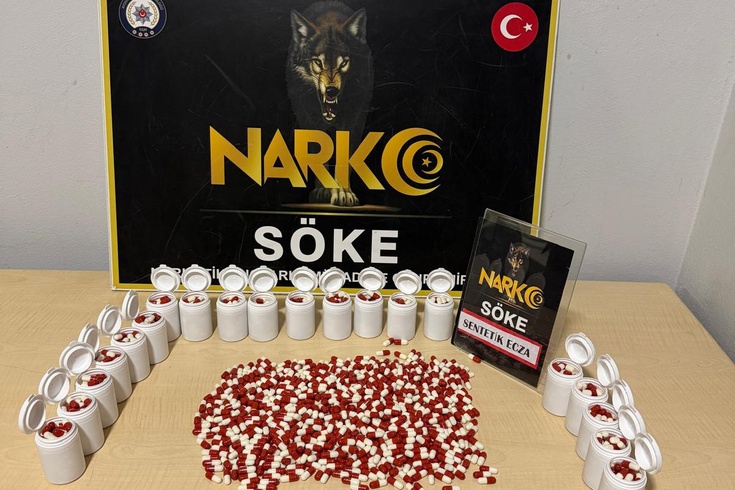 Aydın'da ecza operasyonunda iki şüpheli tutuklandı