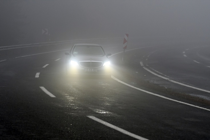 Kars-Erzurum Yolu Mescitli'de Sisin Görüşü Azaltması