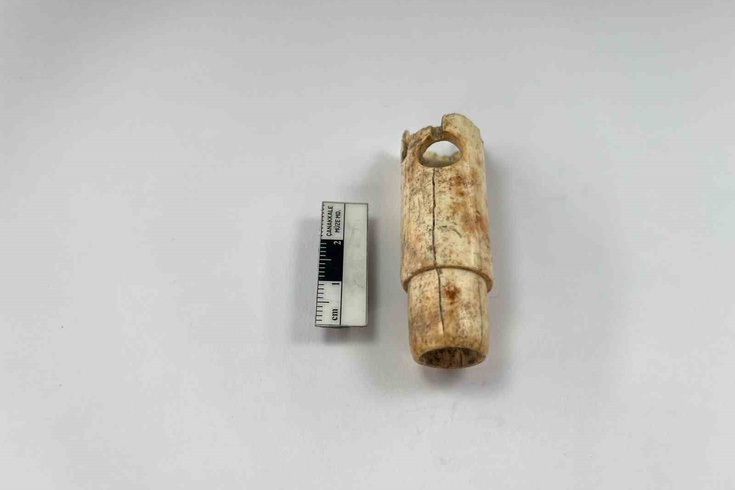 A first in 160 years of excavation history at Troy! A 2,800-year-old bone flute has been unearthed