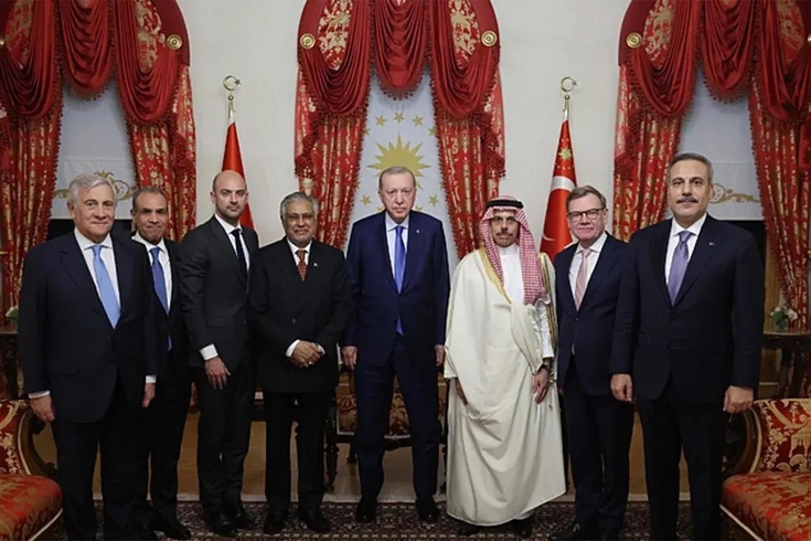 Cumhurbaşkanı Erdoğan, 7 ülkenin dışişleri bakanını kabul etti