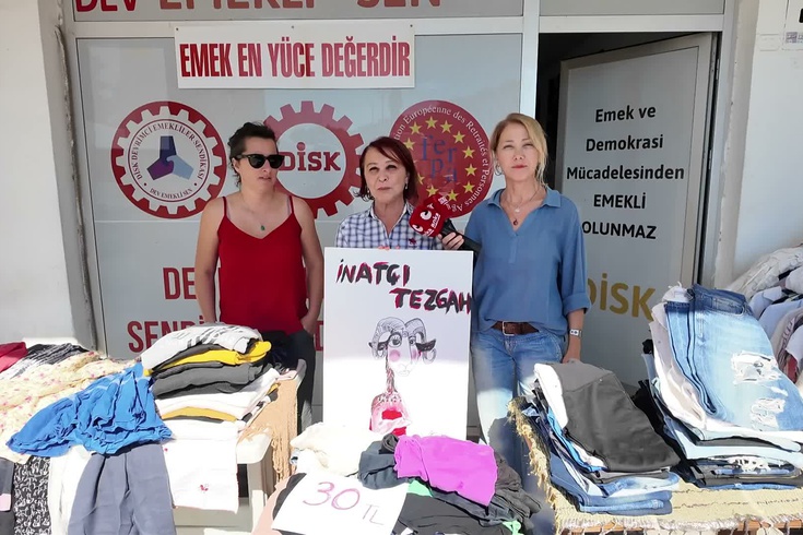 Bodrum'da ürün paylaşım standı