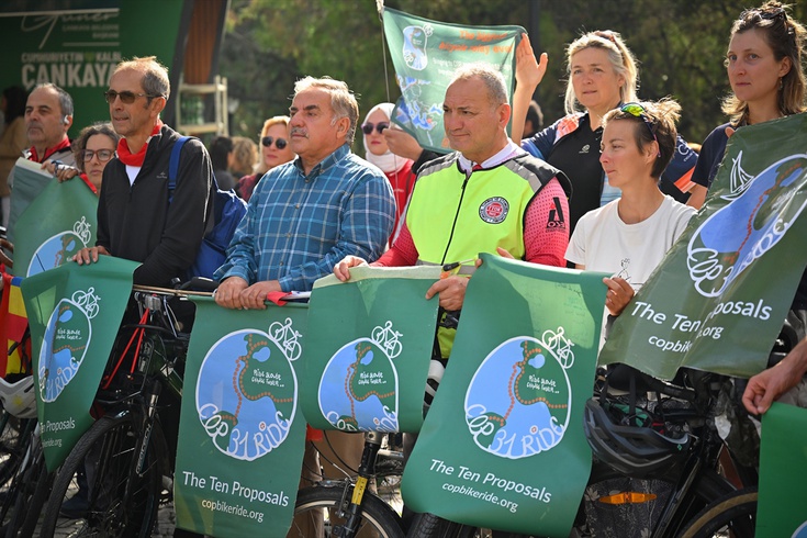 COP31 bisiklet ekibi Antalya hedefiyle ilerliyor