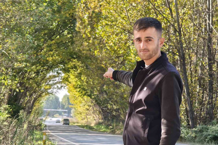 Tokat'ta kavak ağaçları tünel oluşturdu