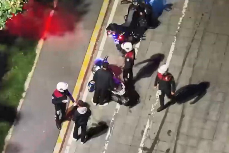 Beyoğlu'nda drone destekli denetimde 22 kişi yakalandı