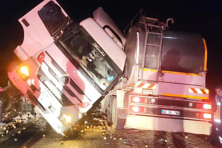 Ilgın'da tanker kazası bir can aldı