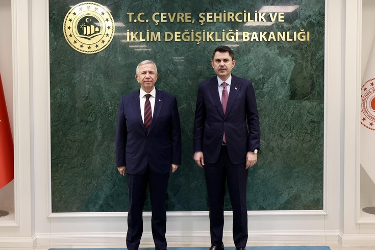 Mansur Yavaş, Bakan Kurum ile görüştü