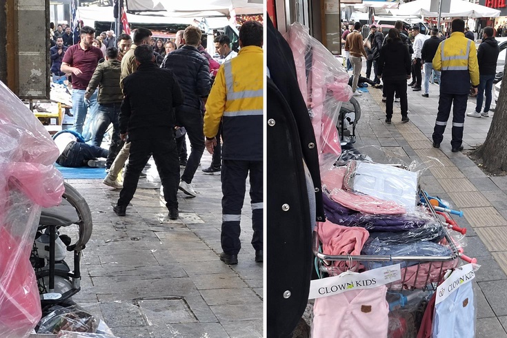 A mind-boggling attack in broad daylight in the heart of the city: They struck with sticks and iron bars.