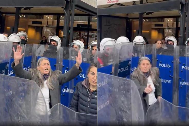 CHP'li vekil arbede esnasında polisler tarafından çembere alındı
