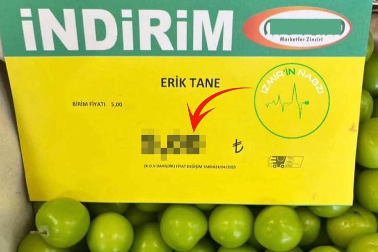 Markette tane ile satılan eriğin fiyatını görenler gözlerine inanamadı